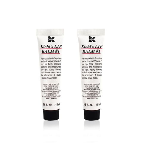 KIEHL'S 契爾氏 1號護唇膏15mlx2入 專櫃公司貨
