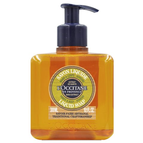 L'OCCITANE 歐舒丹 乳油木馬鞭草潔手沐浴液式皂 300ml(百貨專櫃貨)