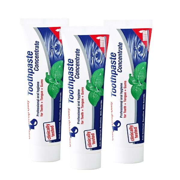 ToothpasteConcentrateProfessional oral hygienefor Teeth  Tongue  Gumsclinicallytested  With ToothpasteProfessional oral hygienefor Teeth  Tongue  GumsConcentrateclinicallytested Sensitive With ToothpasteProfessional oral hygieneConcentratefor Teeth  Tongue  Gumsclinicallytested- Sensitive With