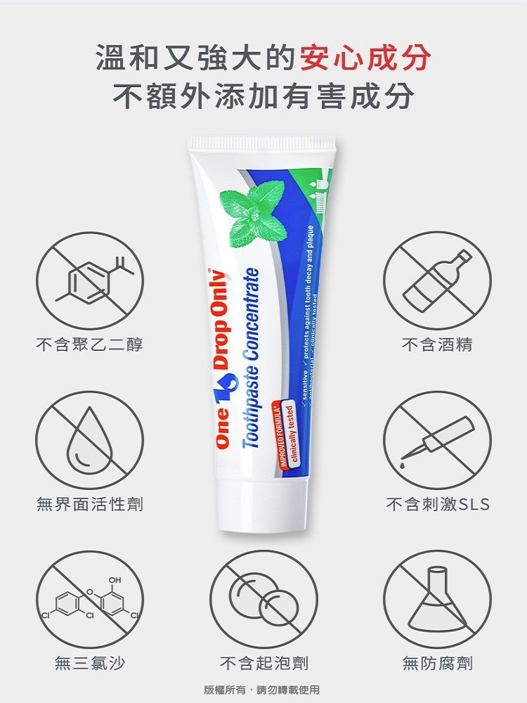 德國漱佳 濃縮牙膏50ml    3入組 (新版上市)