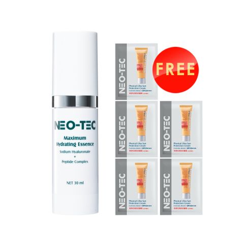 NEO-TEC 高效水嫩多肽精華液30ml【加贈】物理性潤色防曬霜2gm試用包X5
