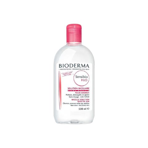 BIODERMA 貝膚黛瑪 舒敏高效潔膚液 H2O 500毫升 國際航空加量版