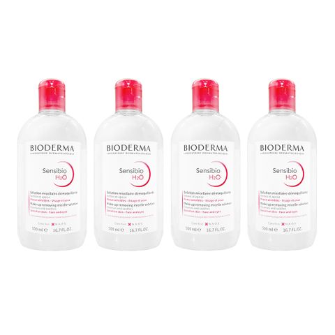 BIODERMA 貝膚黛瑪 舒敏高效潔膚液 H2O 500ml 四入