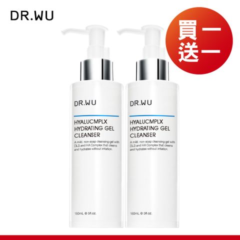 DR.WU 達爾膚 玻尿酸保濕潔顏凝露150ML(2入組)-共2入