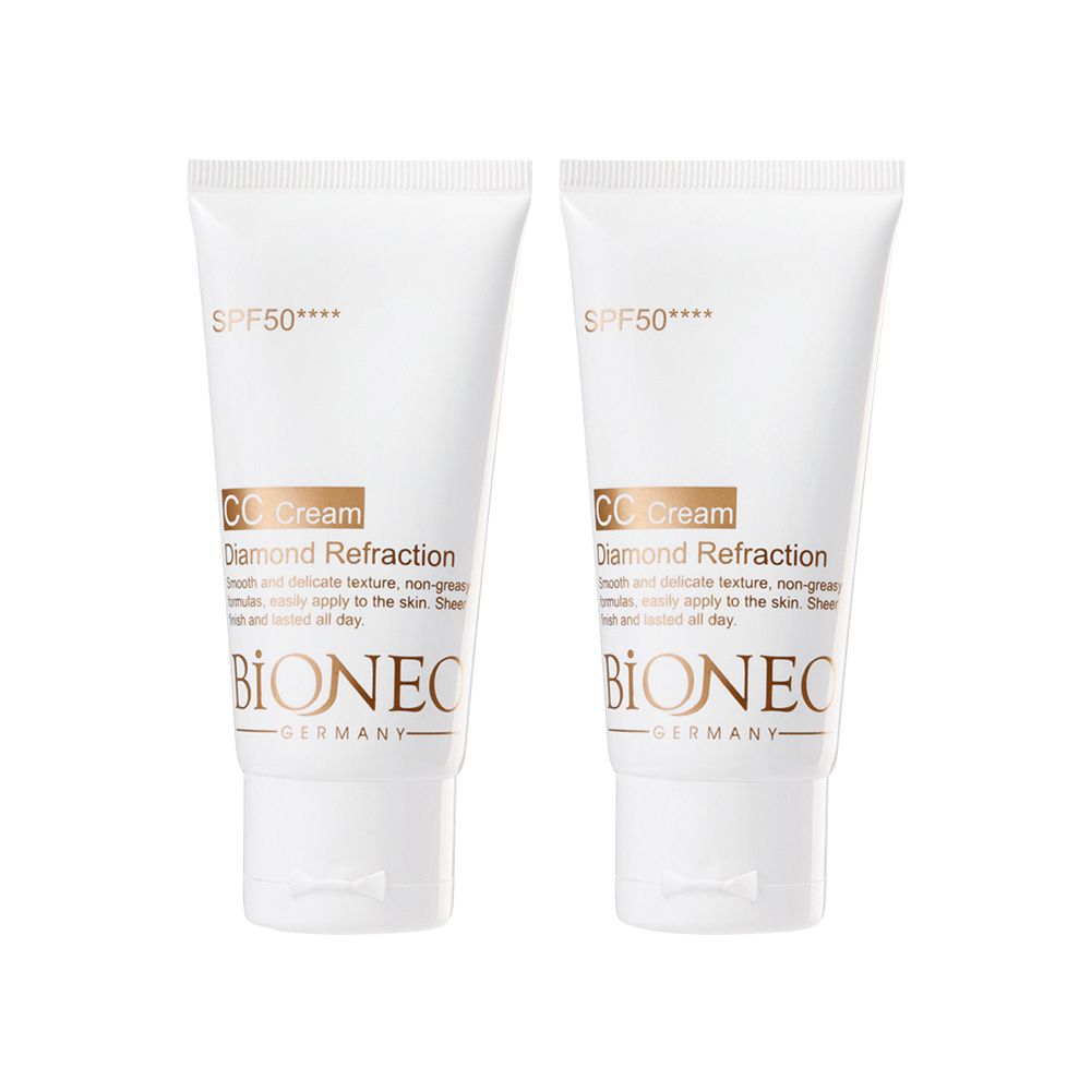 Bioneo 德國百妮 粉鑽潤色CC霜SPF50****50mlX2(物理性防曬 清爽潤色 持妝力強)