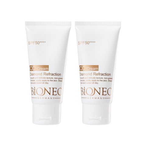 Bioneo 德國百妮 粉鑽潤色CC霜SPF50****50mlX2(物理性防曬 清爽潤色 持妝力強)