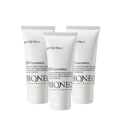 Bioneo 德國百妮 水潤淨透隔離防曬霜SPF30 PA++50ml X3(物理性防曬 清爽不黏)