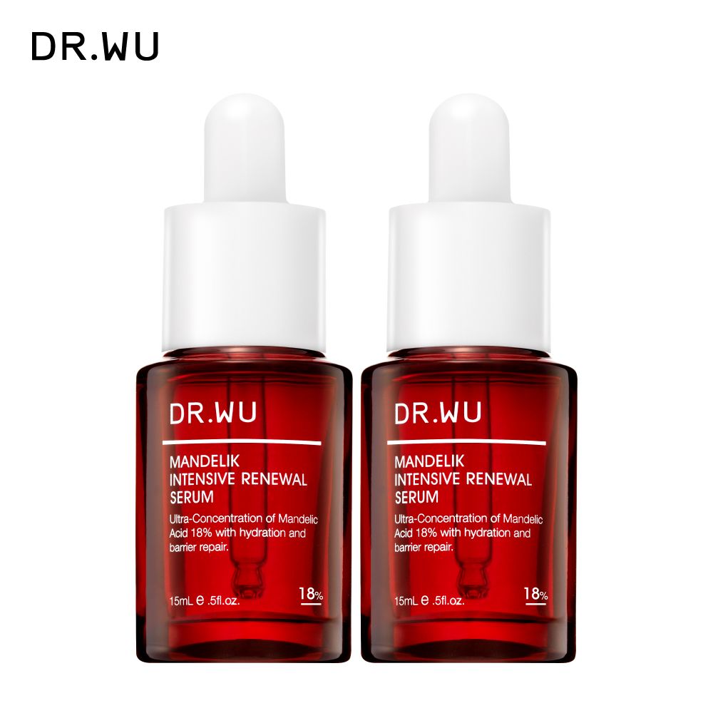 DR.WU 達爾膚杏仁酸亮白煥膚精華18%15ML(小紅瓶) 2入組- PChome