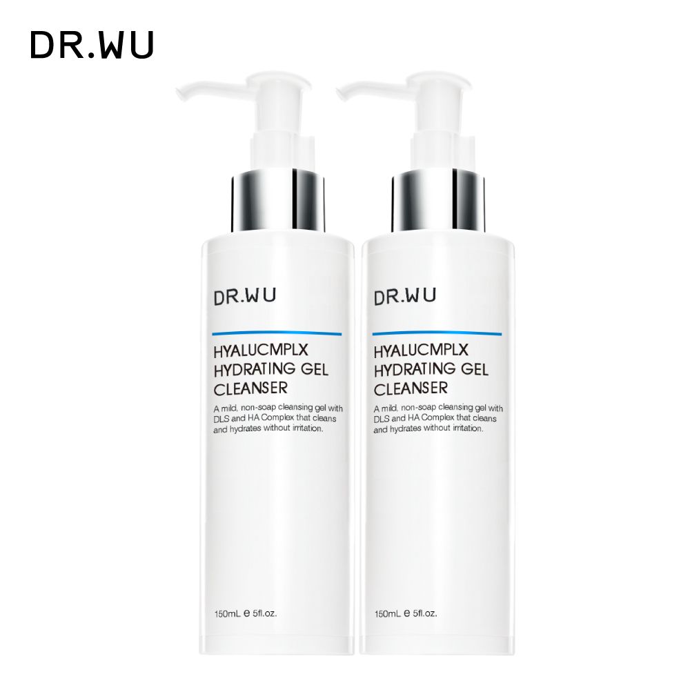 DR.WU 達爾膚  玻尿酸保濕潔顏凝露150ML 2入組