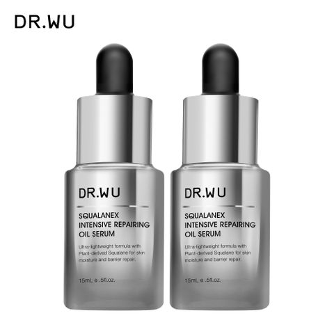 DR.WU 達爾膚 角鯊潤澤修復精華油30ML 2入組