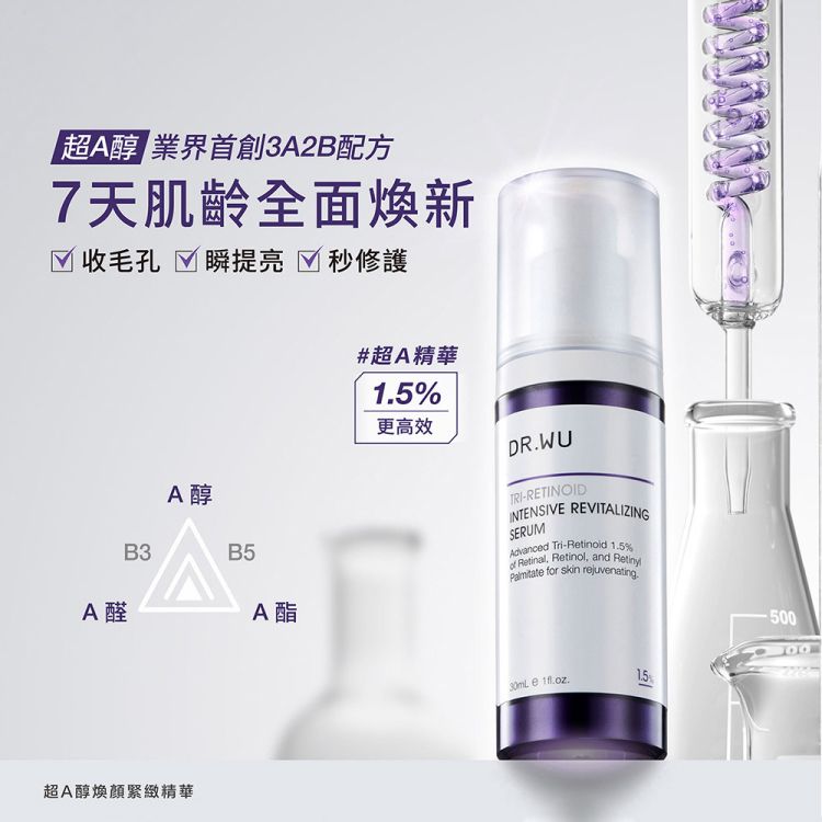 DR.WU 達爾膚  早C晚A集中淡斑組(微C淡斑20ML+A醇精華15ML)