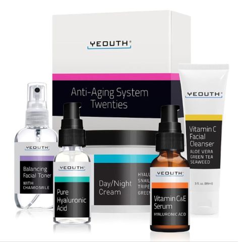 YEOUTH 悠絲 美國煥妍光采潤肌組Anti-Aging System 5件組