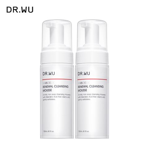 DR.WU 達爾膚  杏仁酸煥膚潔顏慕斯150ML(2入組)-共2入