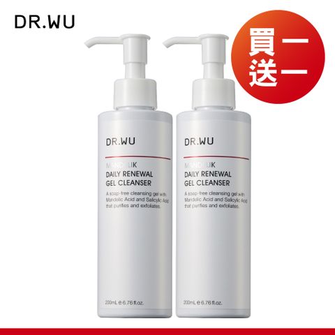 DR.WU 達爾膚  杏仁酸溫和煥膚潔膚露200ML(2入組)-共2入