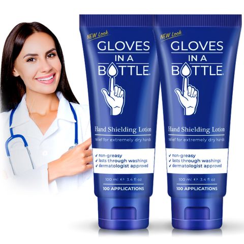 Gloves In A Bottle 瓶中隱形手套 美國 醫生推薦護手乳新軟管升級包裝買1送1(100mlx2)