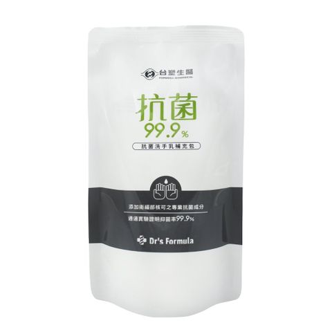 台塑生醫 Drs Formula抗菌洗手乳補充包 (400ml*6包)