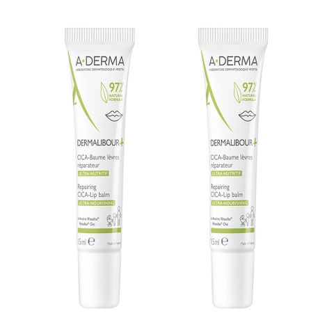 A-DERMA 艾芙美 【2入組】 新葉全效保護護唇霜15ml