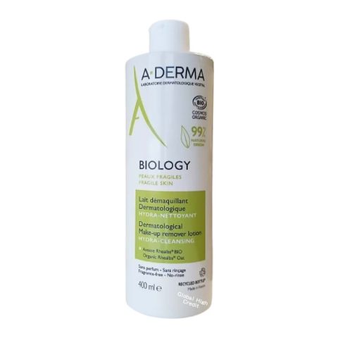 A-DERMA 艾芙美 新葉三效卸妝乳400ml 新包裝 白蓋