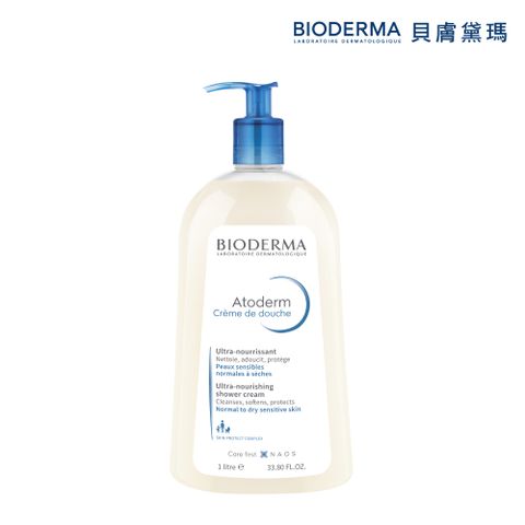 【BIODERMA 貝膚黛瑪】舒益B3保濕修護沐浴乳1L