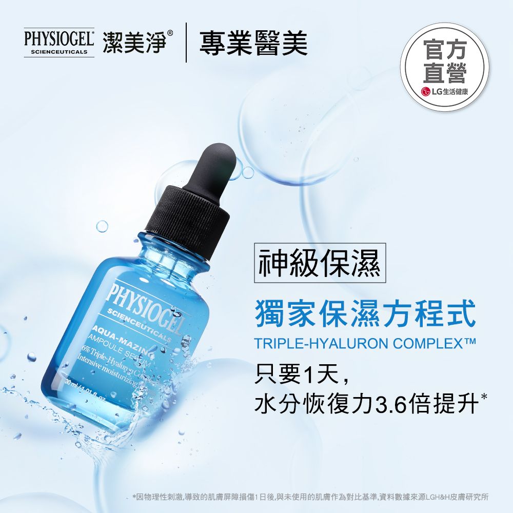 PHYSIOGEL潔美淨特潤賦活保濕精華液30ml - PChome 24h購物