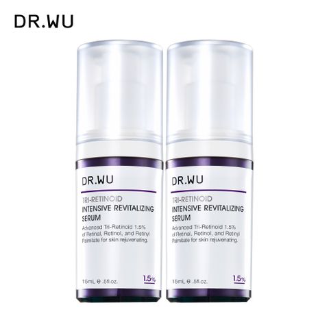 DR.WU 達爾膚  超A醇煥顏緊緻精華1.5% 15ML(2入組)-共2入
