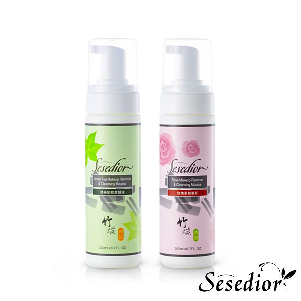 Sesedior 希希娣兒 竹炭潔顏慕斯200ml 玫瑰/綠茶