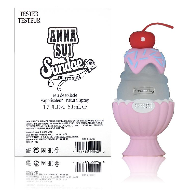 Anna Sui Sundae Pretty Pink 果漾聖代淡香水- 粉紅柚惑50ml Tester