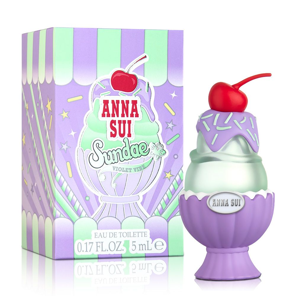 Anna Sui 安娜蘇   果漾聖代女性淡香水-戀愛紫檸小香(5ml)