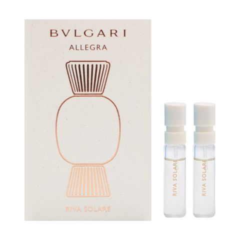 BVLGARI 寶格麗 ALLEGRA悅享盛典系列 RIVA SOLARE 璀璨驕陽淡香精1.5ml 針管 2入組