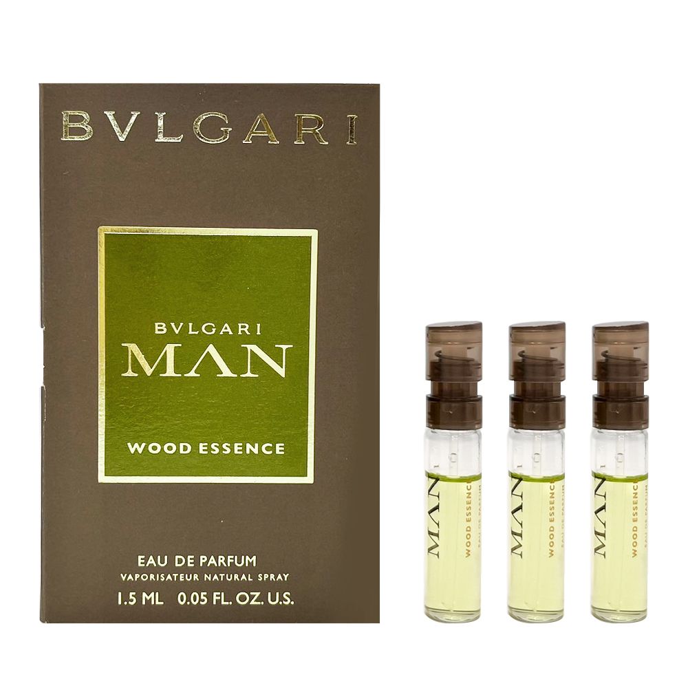 BVLGARI寶格麗WOOD ESSENCE 城市森林男性淡香精1.5ml 針管3入組