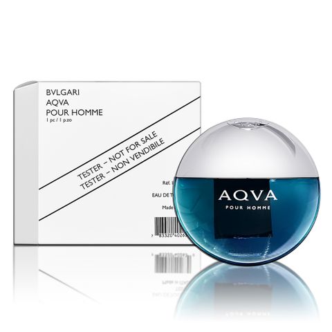 BVLGARI 寶格麗 AQVA 水能量男性淡香水 100ML TESTER 環保包裝