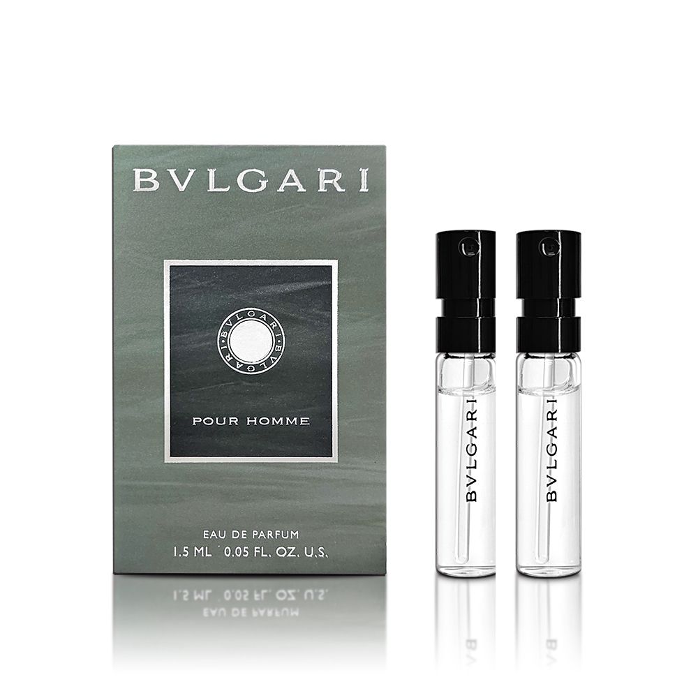 BVLGARI 寶格麗   POUR HOMME 大吉嶺中性淡香精 1.5MLX2入組 噴式針管