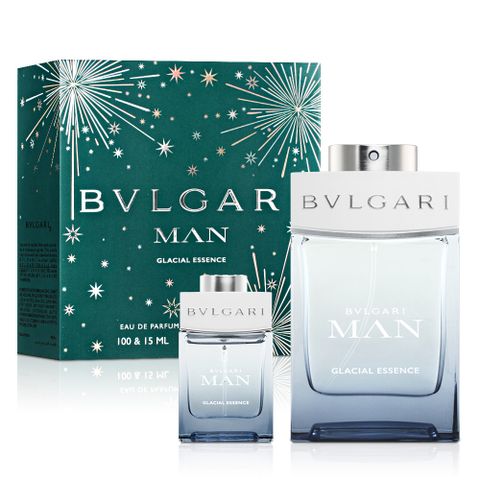 BVLGARI 寶格麗 極地冰峰男性淡香精二入禮盒(淡香精100ml+淡香精15ml)