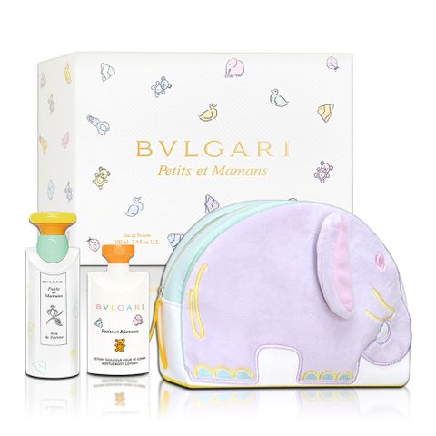 BVLGARI 寶格麗 甜蜜寶貝香氛禮盒(淡香水100ML+身體乳75ML+化妝包)