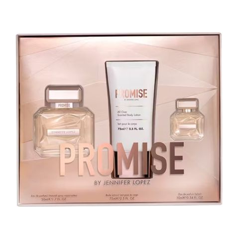JLO 珍妮佛羅培茲 Promise 許諾之吻淡香精禮盒 -淡香精50ml+身體乳75ml+小香10ml(專櫃公司貨)