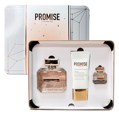 JLO 珍妮佛羅培茲 Promise 許諾之吻淡香精禮盒 -淡香精100ml+身體乳75ml+小香10ml(專櫃公司貨)
