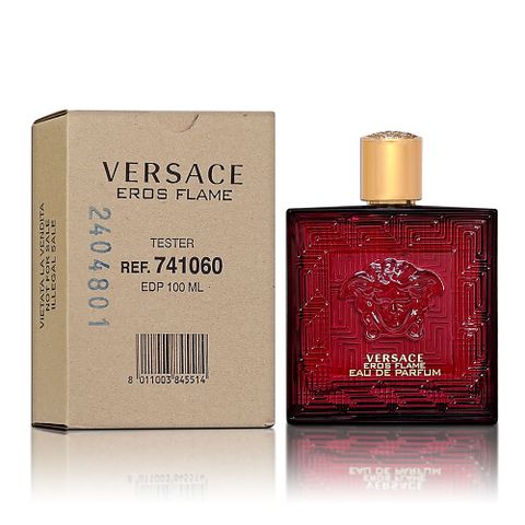 Versace 凡賽斯 Eros Flame 愛神火焰男性淡香精 100ML TESTER 環保包裝