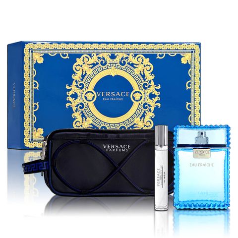 Versace 凡賽斯 雲淡風輕2023聖誕禮盒(淡香水100ML+隨身瓶10ML+運動盥洗包)