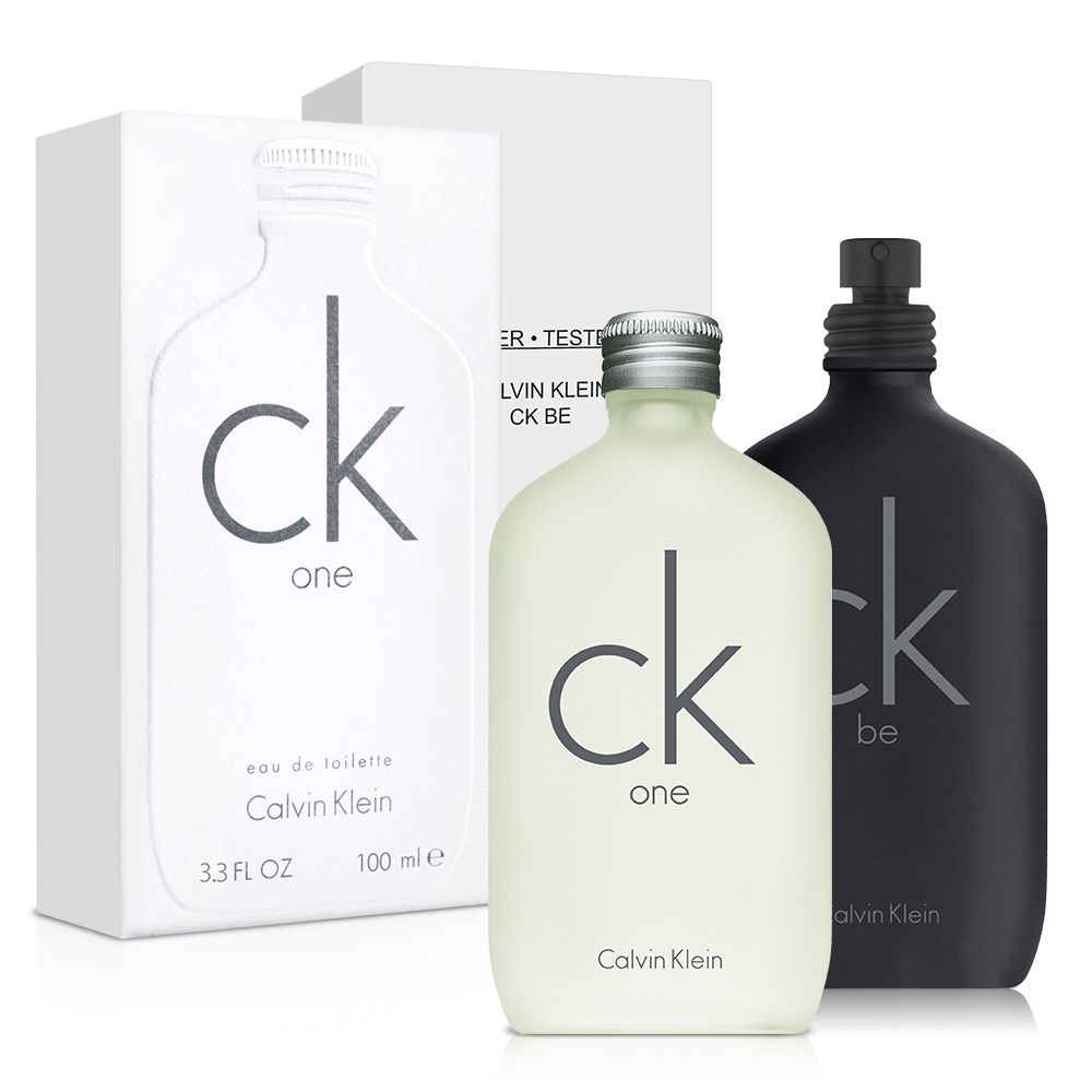 Calvin Klein  凱文克萊 CK one 中性淡香水(100ml)+CK be 男性淡香水-Tester(100ml)