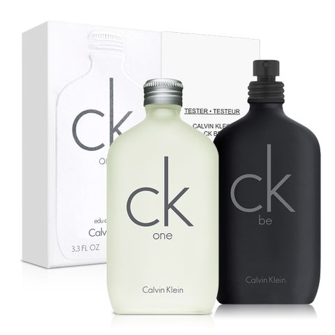Calvin Klein 凱文克萊 CK one 中性淡香水(100ml)+CK be 男性淡香水-Tester(100ml)