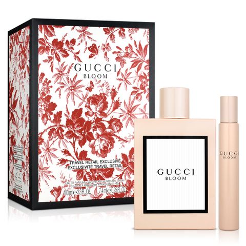 GUCCI 古馳 花悅女性淡香精二入禮盒(淡香精100ml+滾珠筆7.4ml)