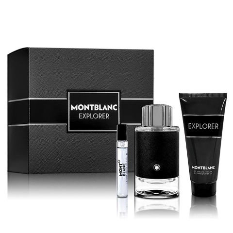 MONTBLANC 萬寶龍 EXPLORER 探尋旅者香氛禮盒(淡香精100ML+7.5ML+沐浴精100ML)