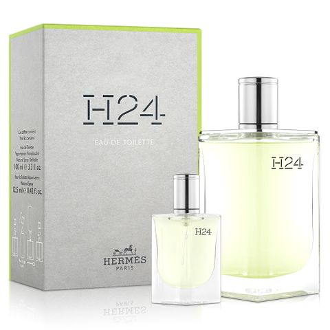 HERMES 愛馬仕 H24男性淡香水二入禮盒(淡香水100ml+小香12.5ml)