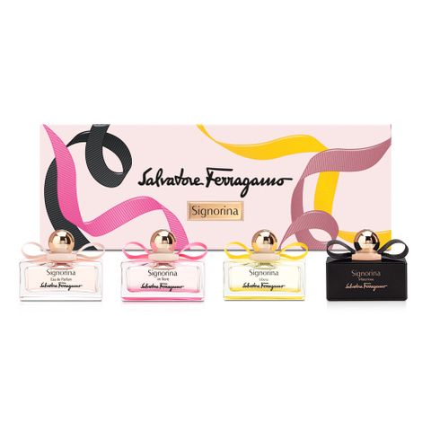 Salvatore Ferragamo 費洛加蒙 經典女伶迷你香水禮盒5mlX4