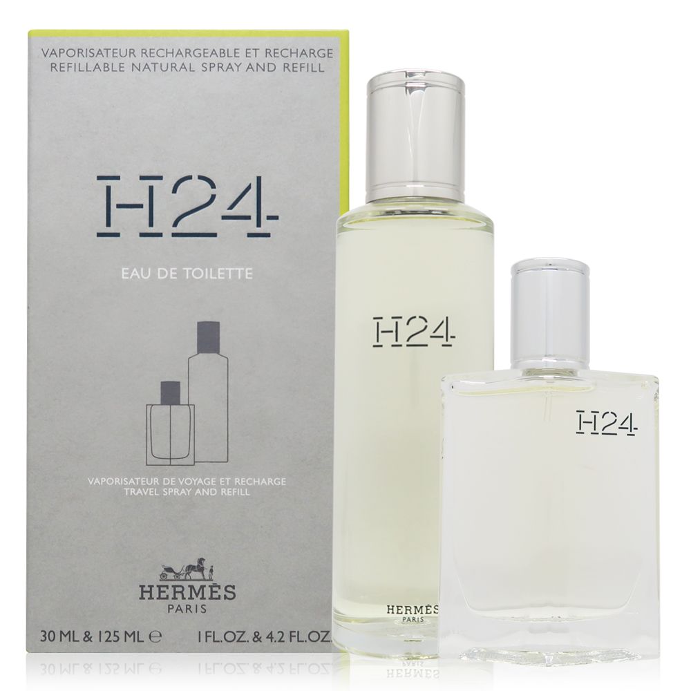 Hermes 愛馬仕H24 淡香水EDT 30ml + 125ml 補充瓶- PChome 24h購物