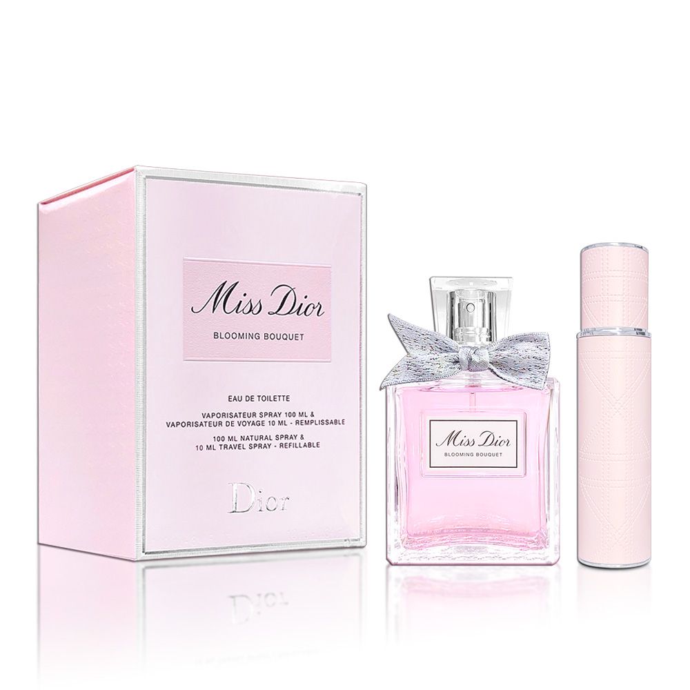 DIOR 迪奧MISS DIOR 花漾迪奧淡香水禮盒(100ML+隨身補充瓶10ML) 2023年