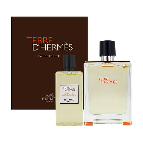 HERMES 愛馬仕 TERRE D 大地香水禮盒[淡香水100ml+二合一洗髮沐浴乳80ml]