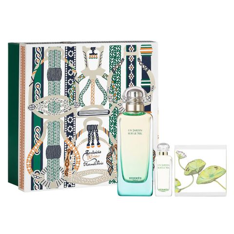 HERMES 愛馬仕 尼羅河花園香水禮盒 100ml+7.5ml+同款香皂50g Un Jardin sur le Nil