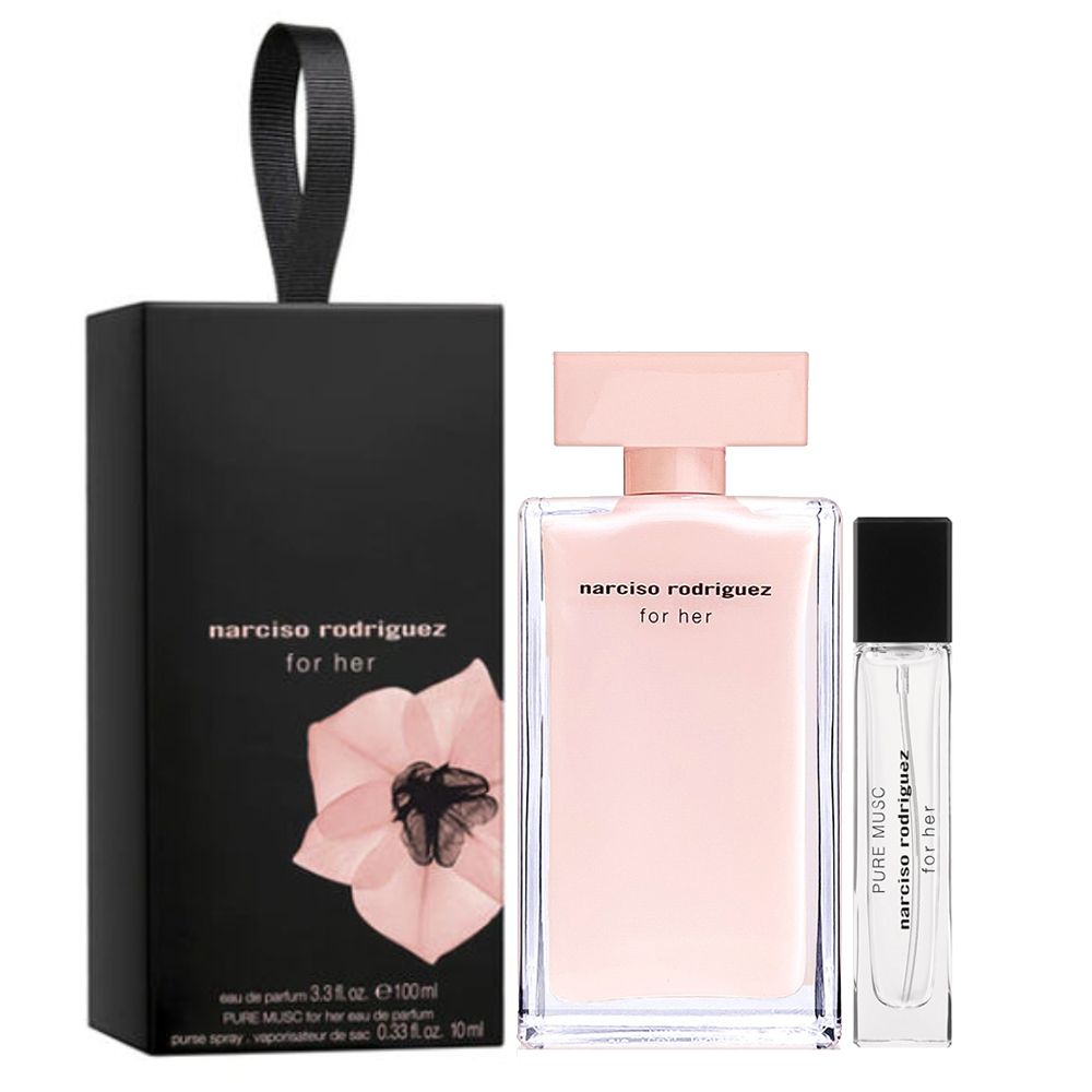 Narciso Rodriguez For Her女性淡香精二入禮盒(For Her同名經典100ml+ 