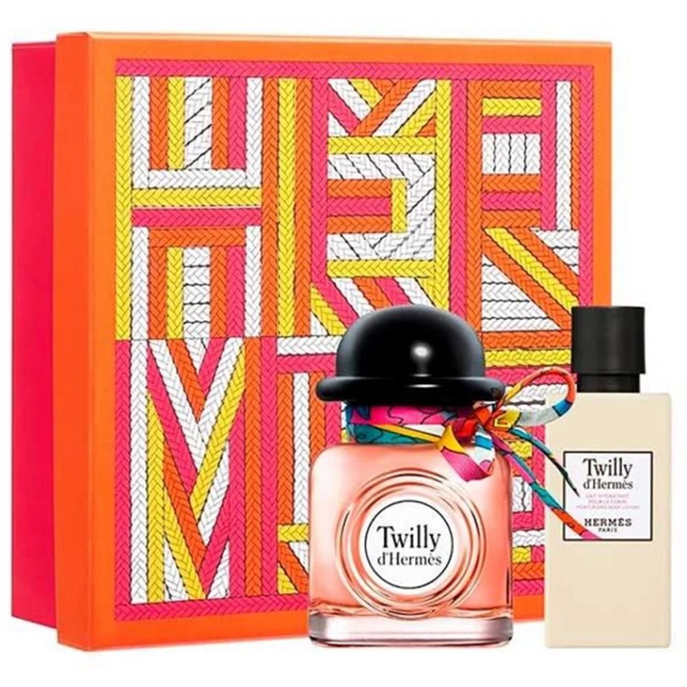 HERMES 愛馬仕  Twilly d絲巾 女性淡香精禮盒(淡香精50ml+身體乳40ml)